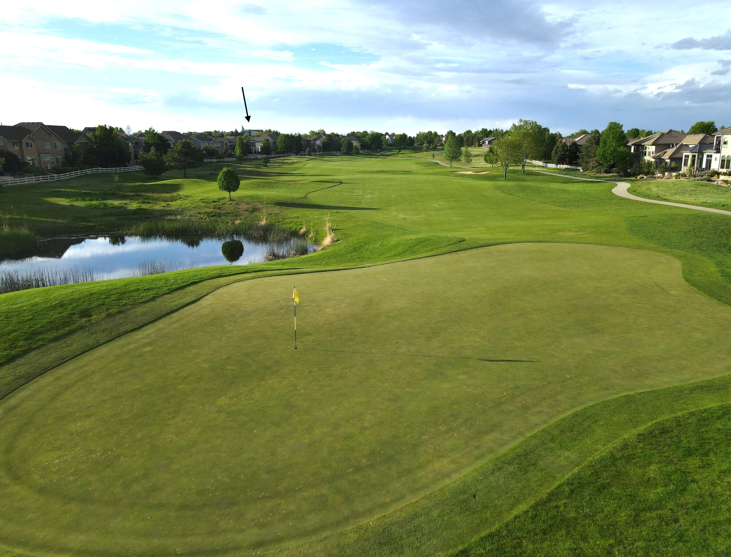 Looking Down the 2nd Hole From the Green